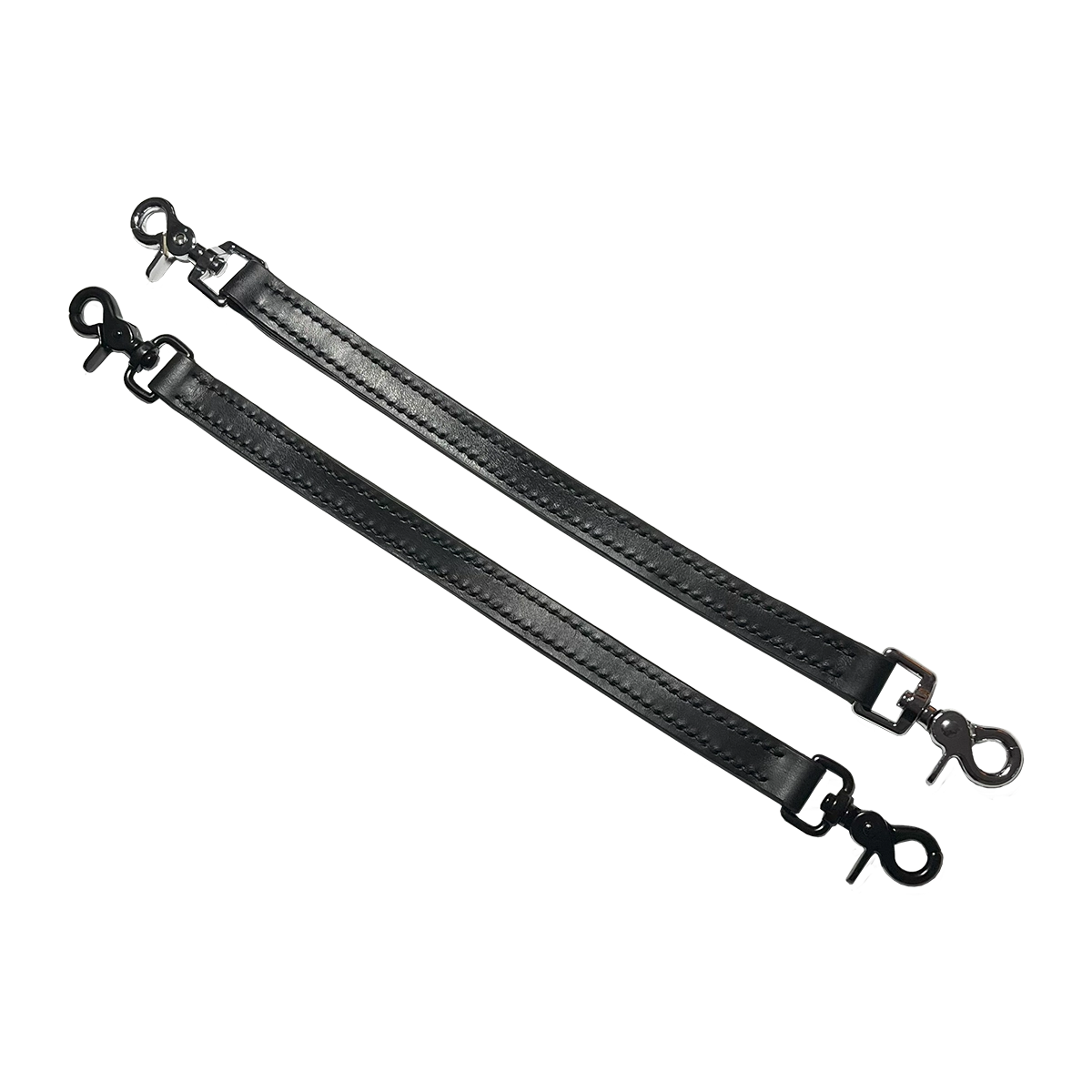 Кожаный ремень для седла, прочная двойная конструкция с карабинами