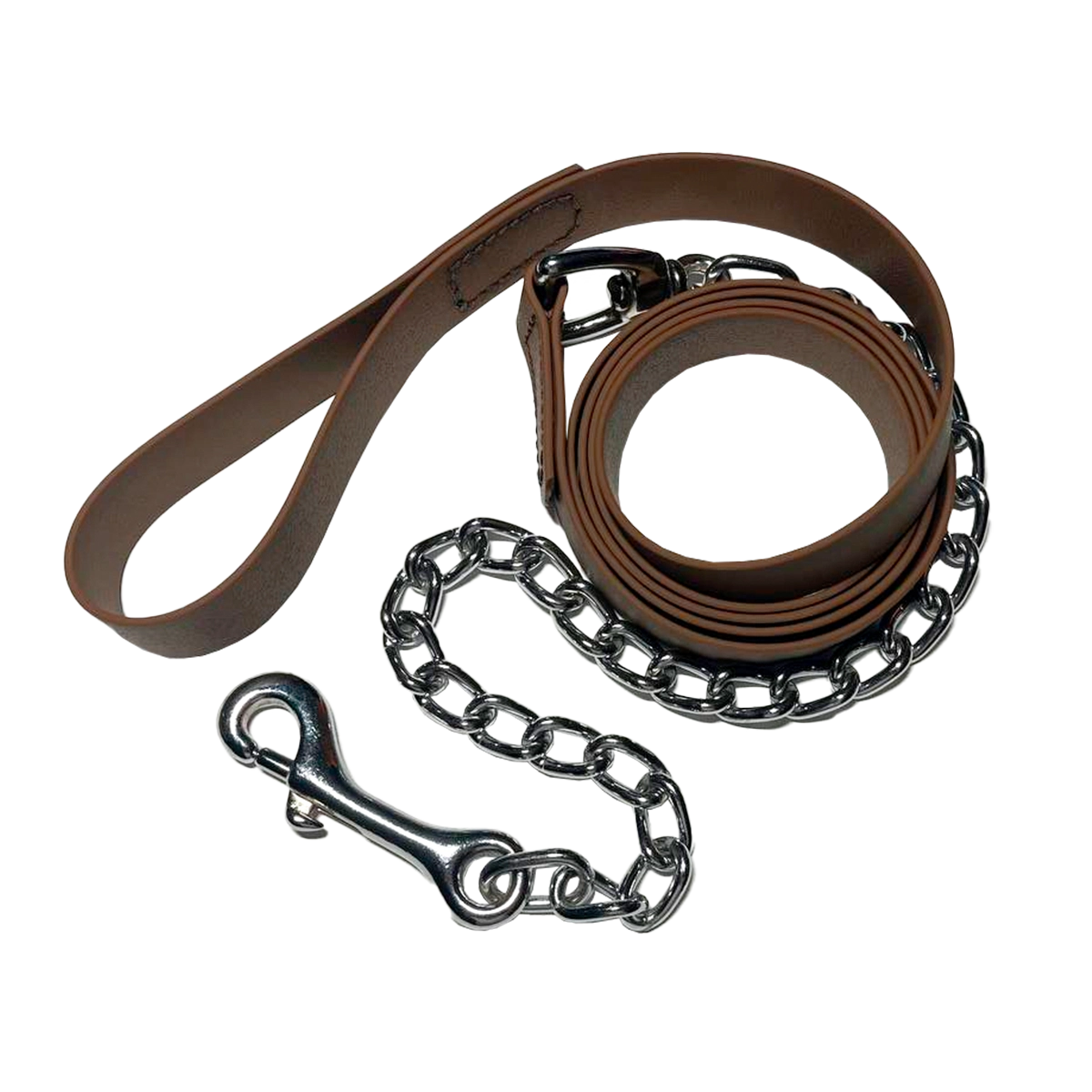 Премиум Водонепроницаемый чумбур с цепью «Chestnut Bark»