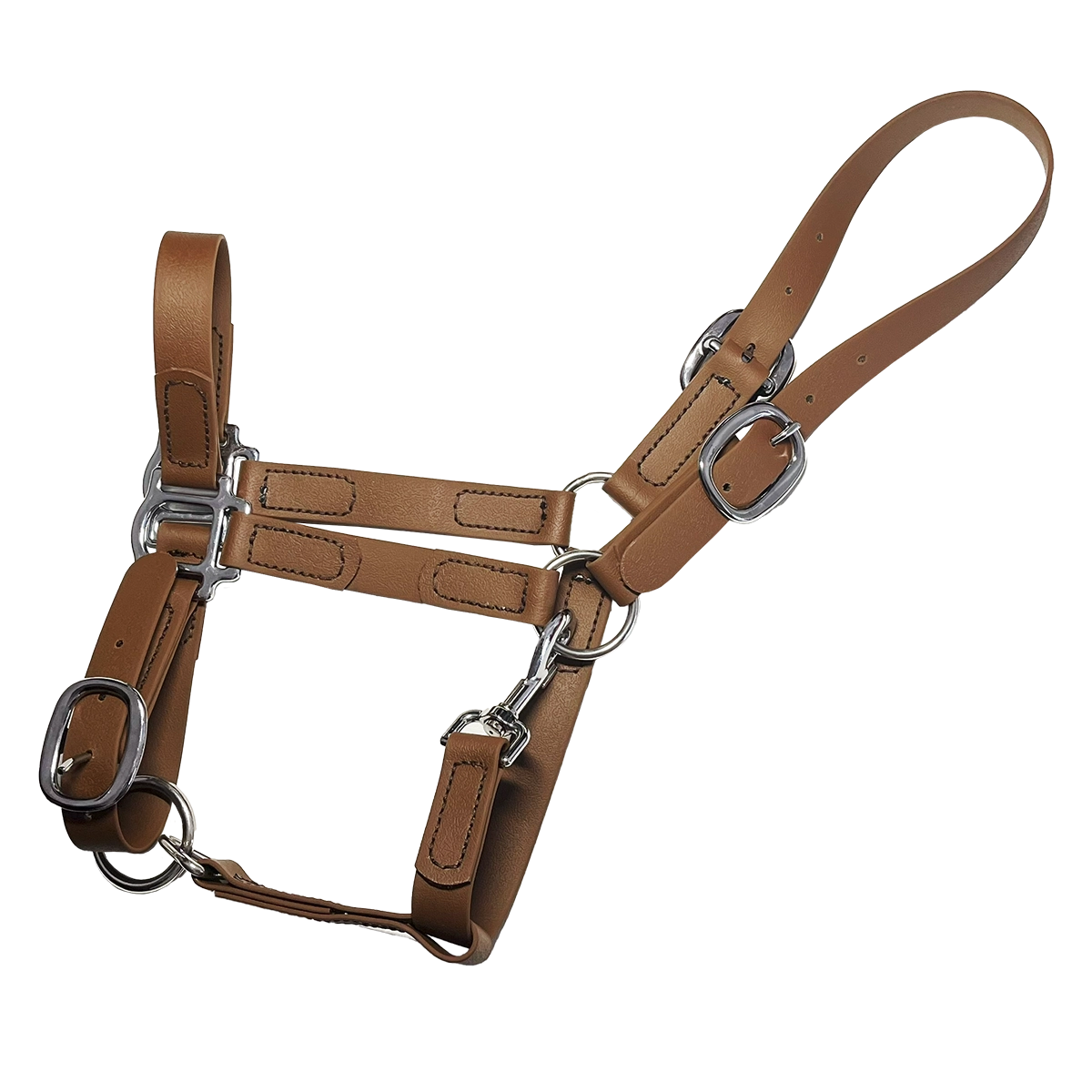 Podstawowy Kantar PVC Chestnut Bark z podwójną regulacją