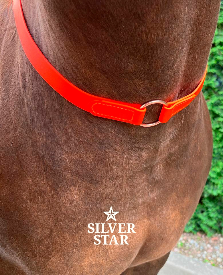 Podstawowy Cordeo z taśmy PVC „Orange Sunset” z centralnym kółkiem