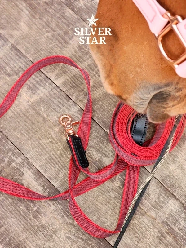 Podstawowa Lonża  „Ripe Sweet Cherry” z okuciami w kolorze różowego złota