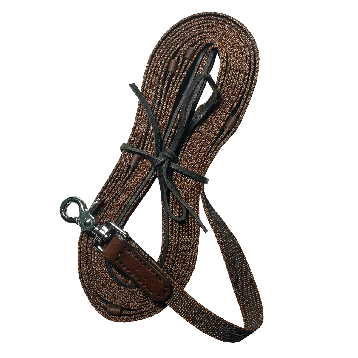 Premium  Lunge Line “Chestnut Bark” Stainless Steel Snap