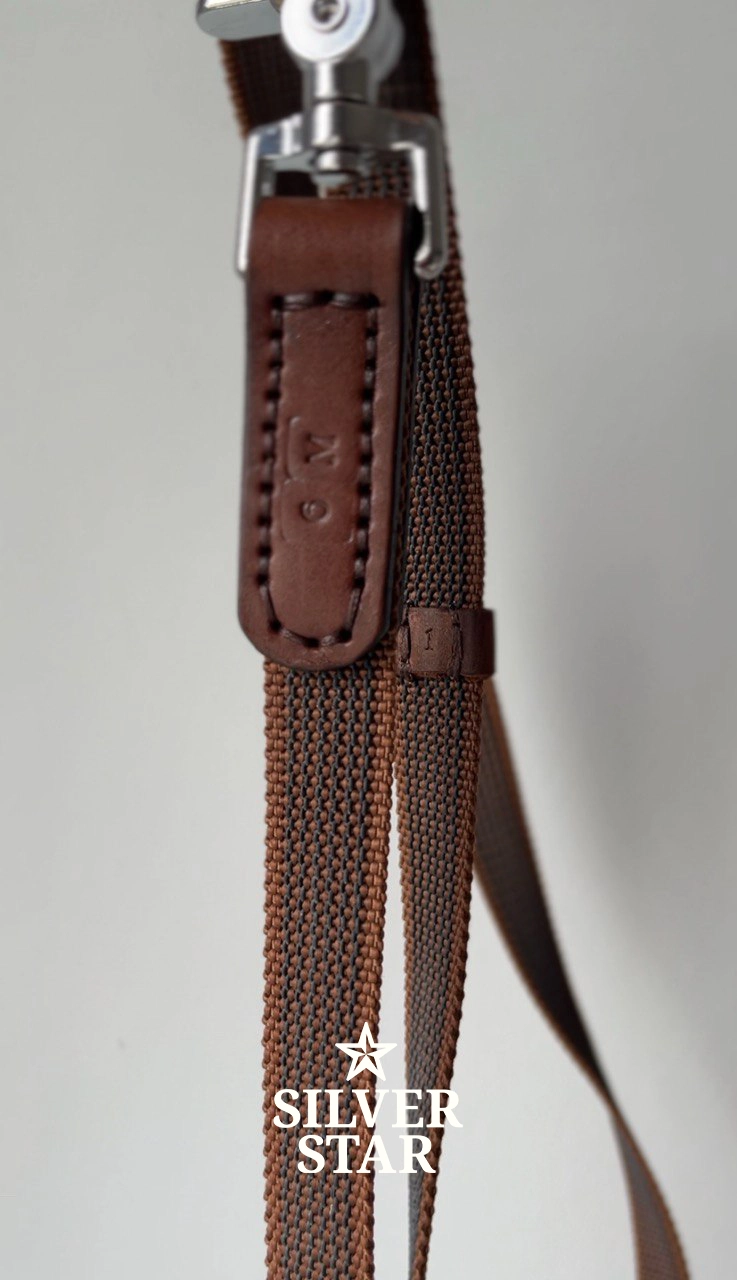 Premium  Lunge Line “Chestnut Bark” Stainless Steel Snap