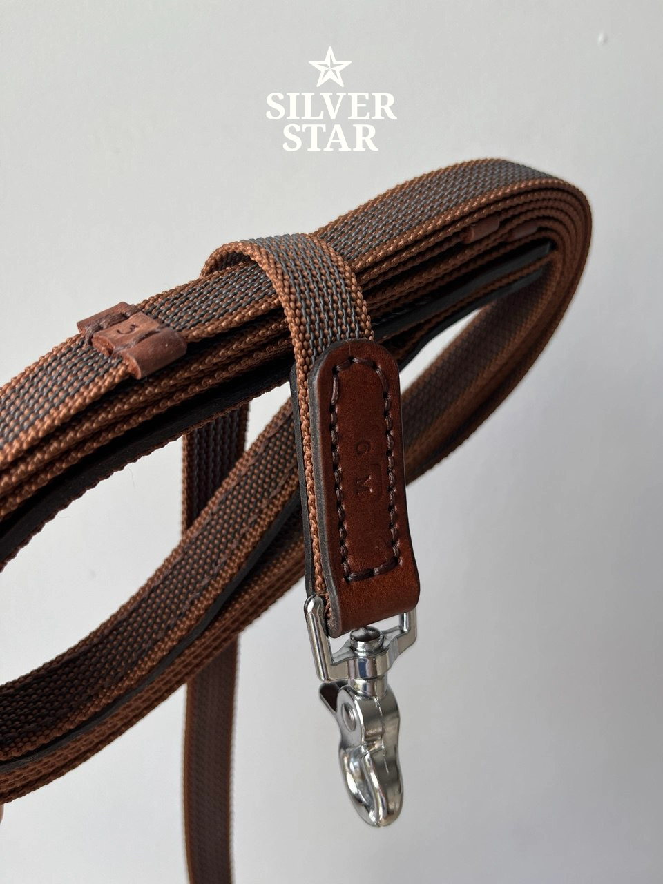 Premium  Lunge Line “Chestnut Bark” Stainless Steel Snap