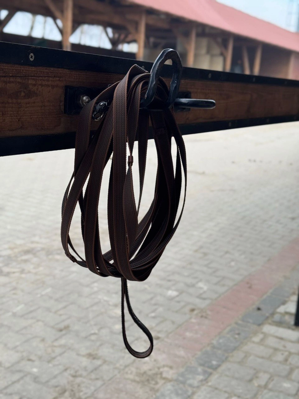 Premium  Lunge Line “Chestnut Bark” Stainless Steel Snap