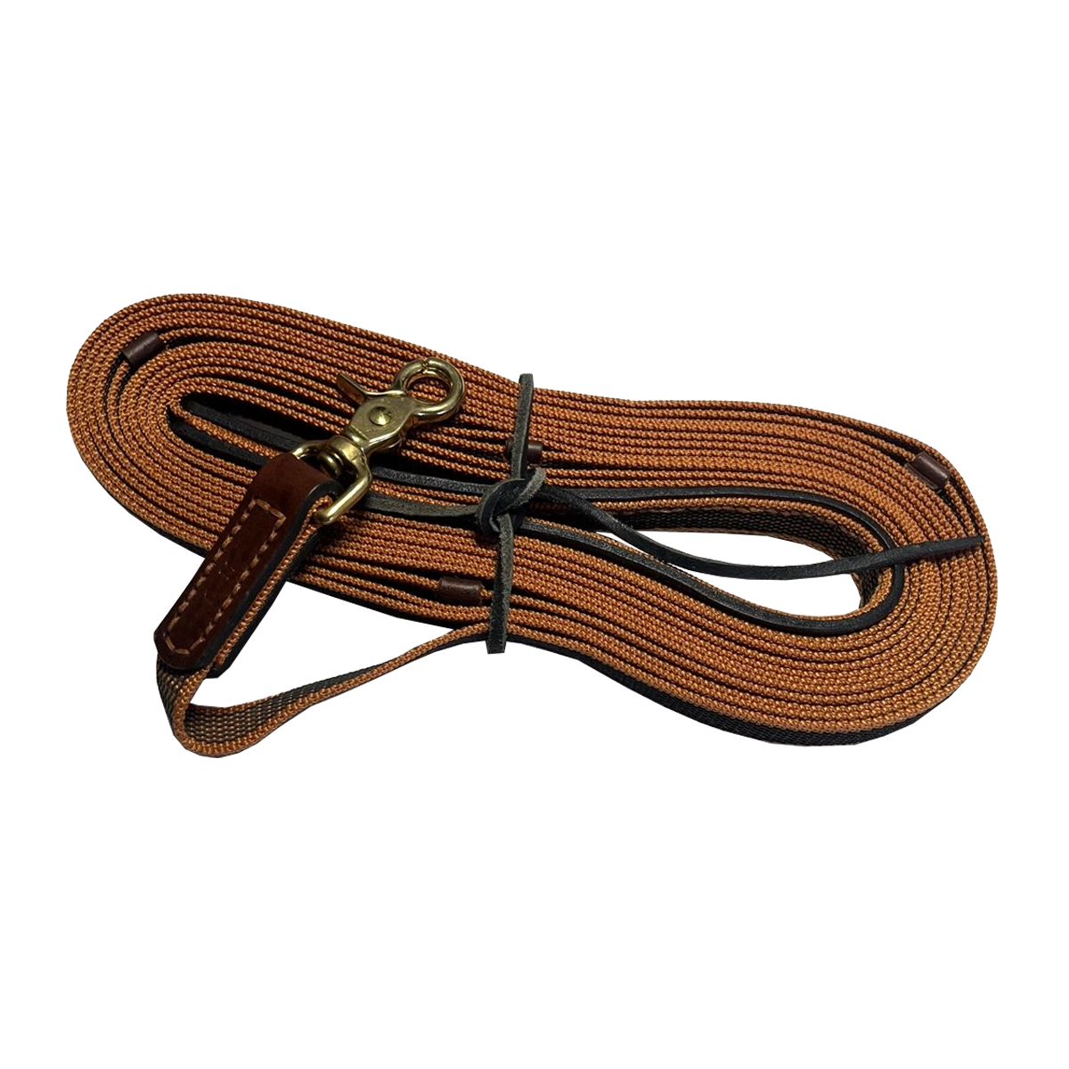 Premium Lonża  “Sand Dune” z mosiężnym karabińczykiem