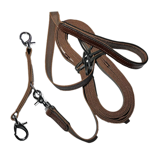 Lunge line  and adapter “Chestnut Bark”