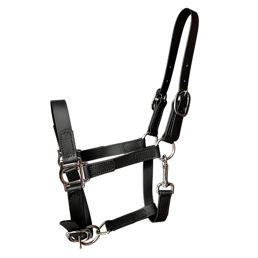 Basic PVC-Coated Webbing Halter with Two Adjustments
“Midnight Soil”