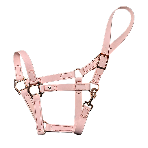Basic PVC Halter Sweet as Candy Rose Gold