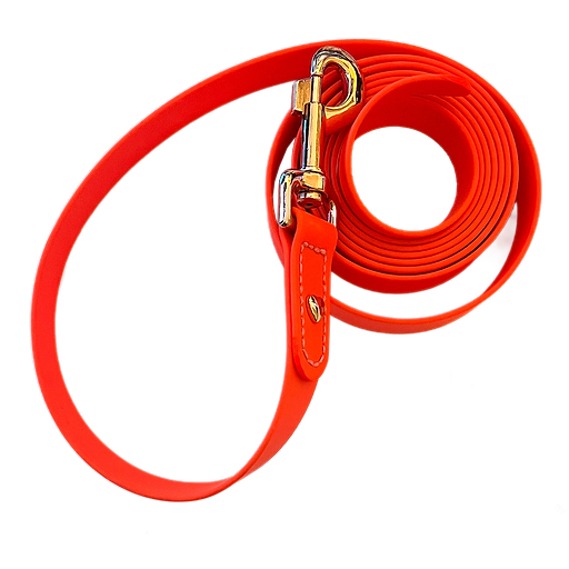 Basic PVC Lead Rope 2.4 m Orange Sunset